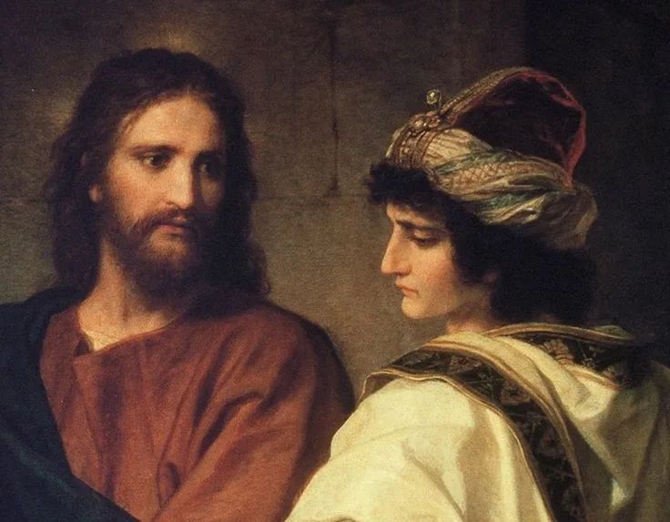 Богатият юноша и Христос