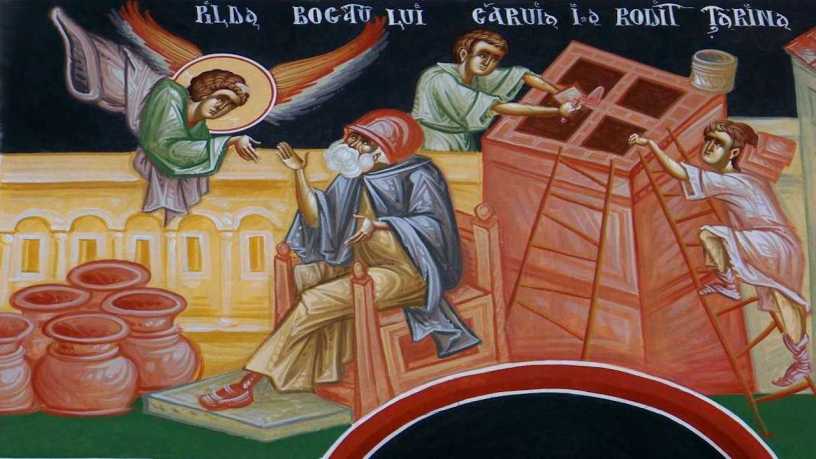 Притчата за безумния богаташ - стенопис